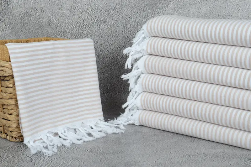 Monogram Towels, Bath towel, Girl Trip Party Favor, Turkish Towel Beach, Wedding Gift, 68x36 Cotton Striped Towel, Bridesmaid Gifts Personalized - 3