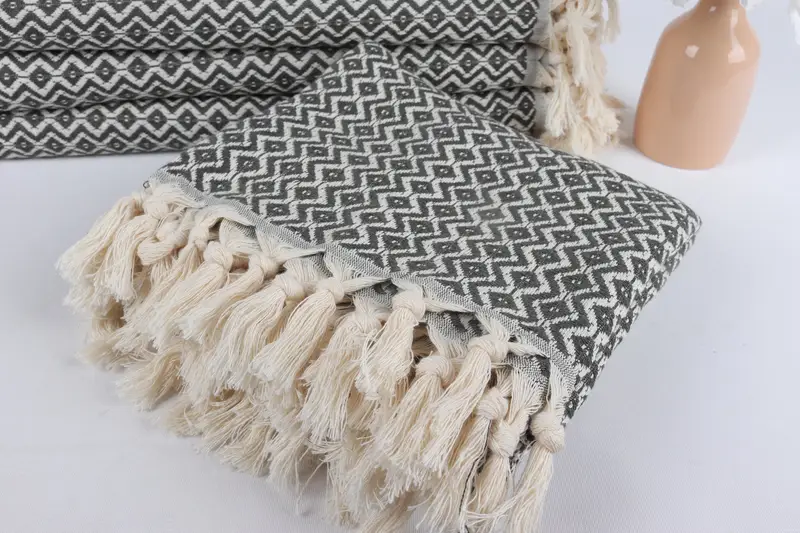Organic towel, Luxury Turkish peshtemal beach towel, Gift For Him, Gym Towel, 70x40 Cotton Diamond Towel, Bachelor Party Favors, Turkish towel - 5
