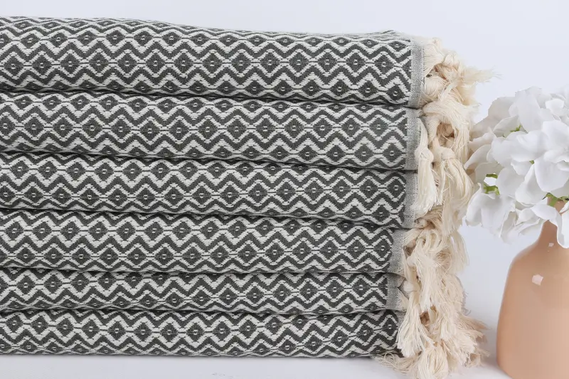 Organic towel, Luxury Turkish peshtemal beach towel, Gift For Him, Gym Towel, 70x40 Cotton Diamond Towel, Bachelor Party Favors, Turkish towel - 3