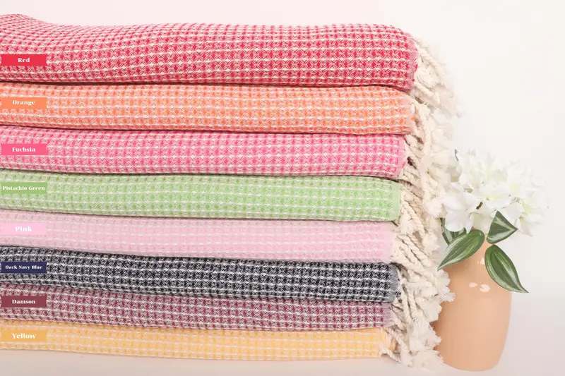 Beach Towel Bulk, Custom Wedding Gift, 68x36 Cotton Waffle Towel, Custom Gifts, Guest Towel, Bridesmaid Gifts, Cancun Bachelorette Party Gift Ideas - 1