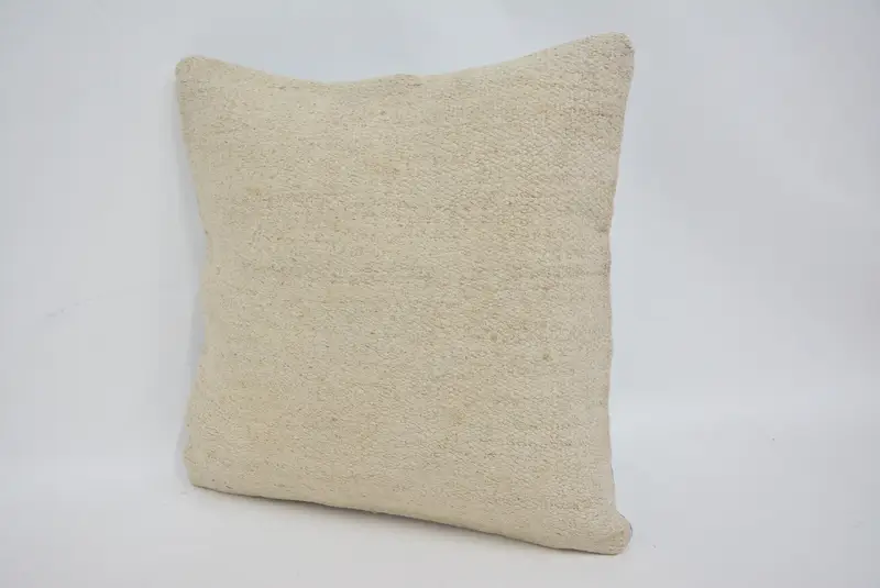 Art Deco Pillow Case, Decorative Pillow Sham, 16x16 Beige Pillow Case, Boho Pillow Sham Cover, Gift Pillow, Cushion Cover, Boho Pillow - 4