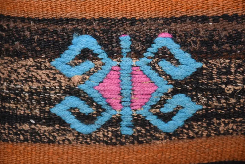 Pillow, Designer Throw Cushion Cover, Boho Pillow, Turkish Pillow, 16x16 Blue Pillow Sham, Accent Pillow Cover, Kilim Pillow Cover, Toss Pillow Case - 3
