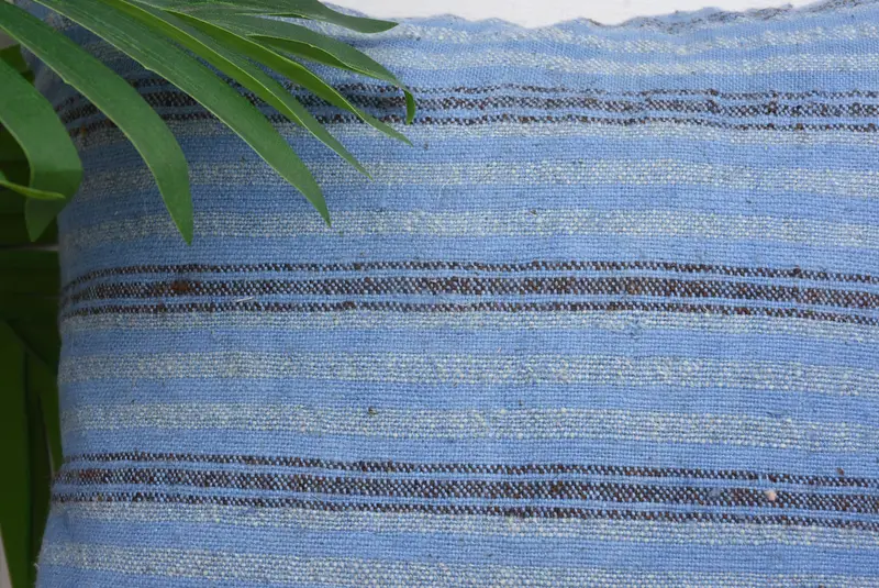 Pillow for Couch, Cushion Cover, Vintage Kilim Throw Pillow, Kilim Pillow, Floor Pillow, 12x12 Blue Cushion Case, Office Chair Pillow Case - 2