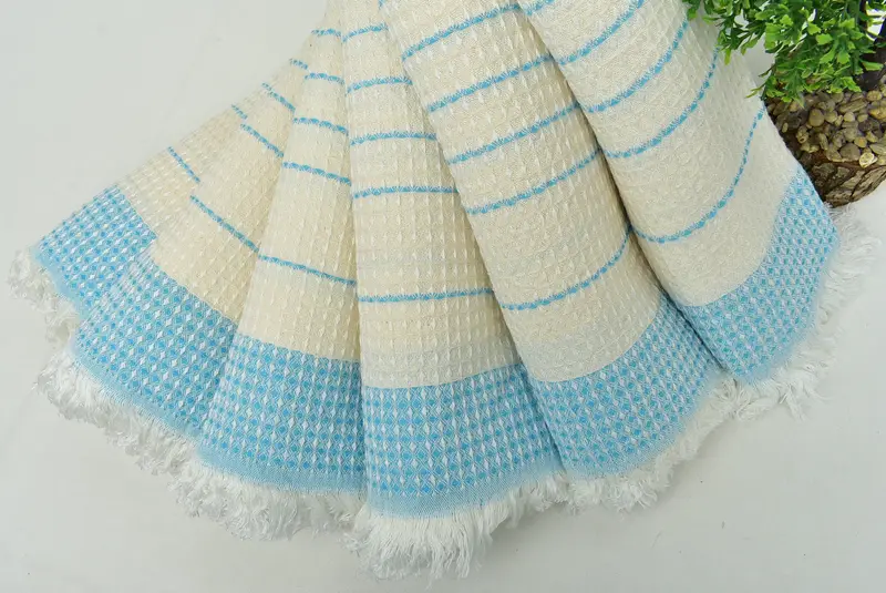 Bath towel, Gift For Bride, Beach Wedding Favor, Thin towel, Organic Towel, Personalized Towel, Turkish Bath Towel Set, 70x40 Cotton Waffle Towel - 4