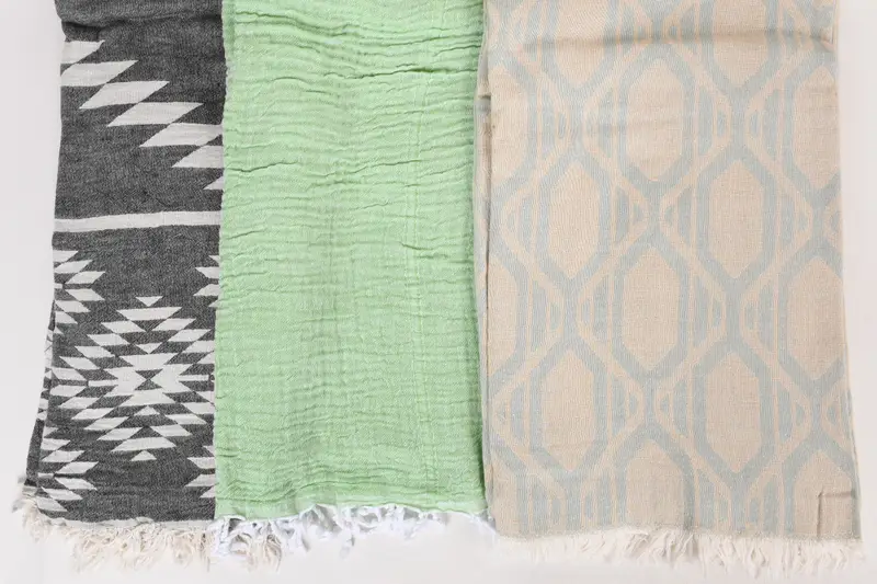 Bridesmaid Favors, Boho Throw Blankets, 80x60 Cotton Set of 5 Towel, Girl Trip Party Favor, Best Wedding Gift, Housewarming Gift, Wedding Favors - 8