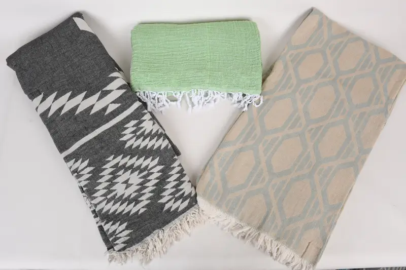 Bridesmaid Favors, Boho Throw Blankets, 80x60 Cotton Set of 5 Towel, Girl Trip Party Favor, Best Wedding Gift, Housewarming Gift, Wedding Favors - 7