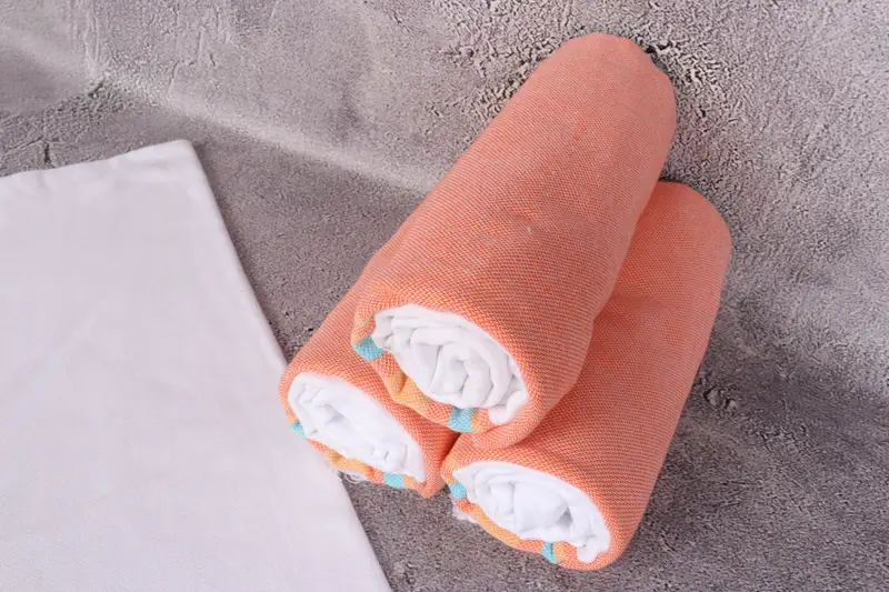 Monogrammed Beach Towel, Organic Turkish towel, Peshtemal, Bachelor Bachelorette Party Favors, 70x40 Cotton Striped Towel, Housewarming Gift - 8