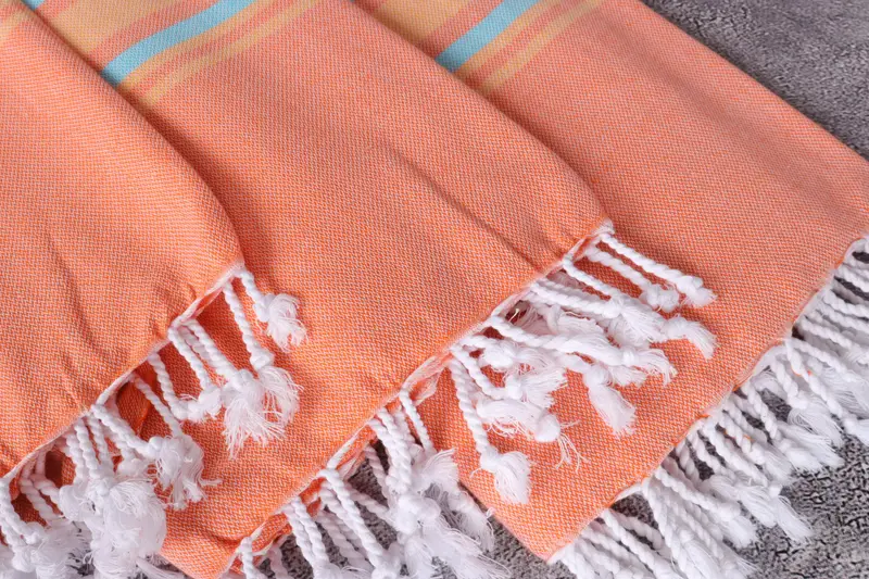 Monogrammed Beach Towel, Organic Turkish towel, Peshtemal, Bachelor Bachelorette Party Favors, 70x40 Cotton Striped Towel, Housewarming Gift - 5