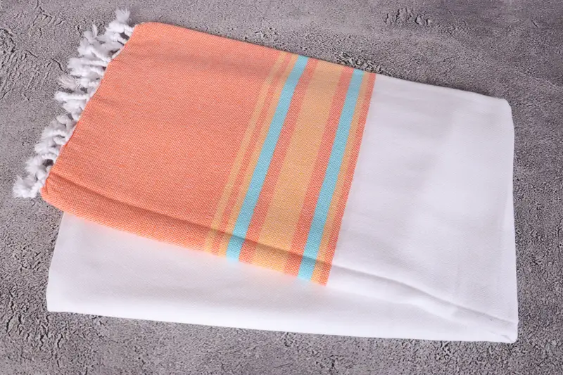 Monogrammed Beach Towel, Organic Turkish towel, Peshtemal, Bachelor Bachelorette Party Favors, 70x40 Cotton Striped Towel, Housewarming Gift - 6