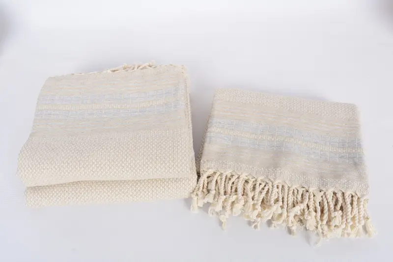Organic Turkish towel, Gift For Him, Peshtemal Towel, 68x40 Linen Striped Towel, Embroidered Turkish Towel, Personalized Wedding Gift For Couple - 7