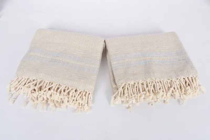 Organic Turkish towel, Gift For Him, Peshtemal Towel, 68x40 Linen Striped Towel, Embroidered Turkish Towel, Personalized Wedding Gift For Couple - 6