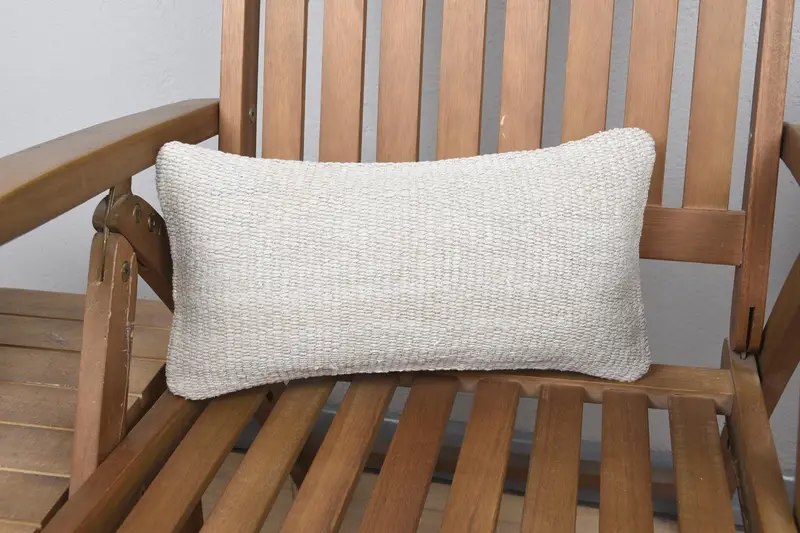 8x16 Beige Pillow Case, Kilim Cushion Sham, Ottoman Cushion, Aztec Cushion, Boho Pillow Sham Cover, Pillow Sham, Bed Pillow Sham, Gift Pillow - 1