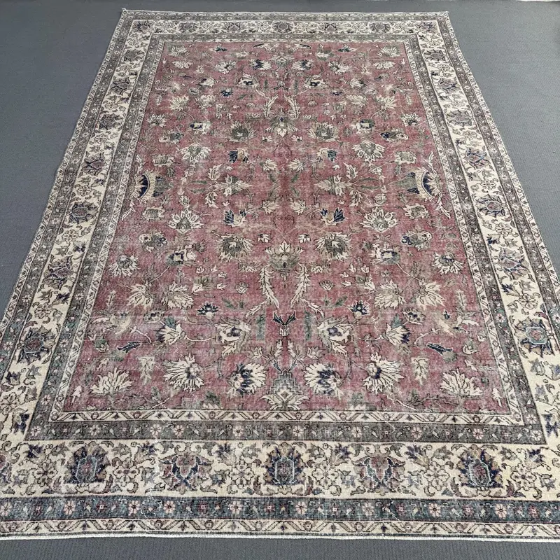 Red Southwestern Rug, 6.2x11.4 ft Elegant Decor