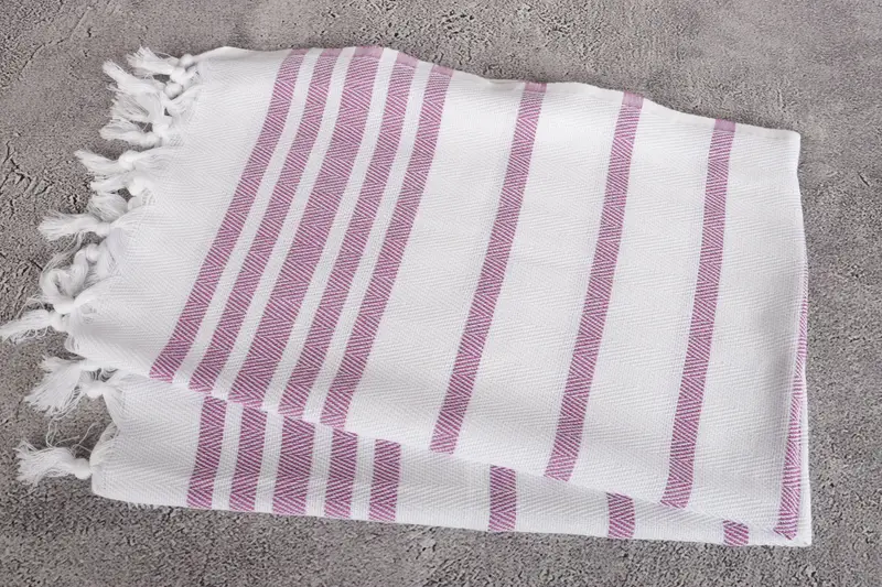 36x24 Cotton Herringbone Towel, Summer Gift, Monogram Towels, Wedding Gift, Personalized Kitchen Towel, Bathroom Hand Towel, Custom Hand Towel - 6