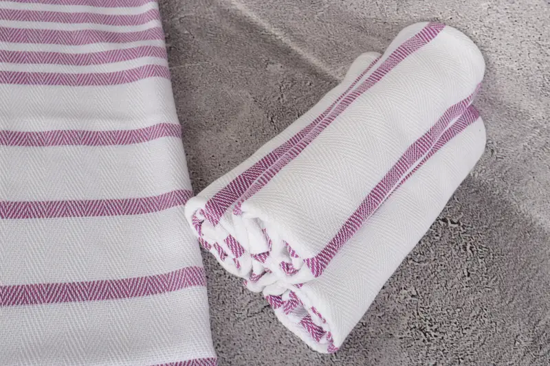 36x24 Cotton Herringbone Towel, Summer Gift, Monogram Towels, Wedding Gift, Personalized Kitchen Towel, Bathroom Hand Towel, Custom Hand Towel - 8