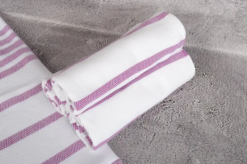 36x24 Cotton Herringbone Towel, Summer Gift, Monogram Towels, Wedding Gift, Personalized Kitchen Towel, Bathroom Hand Towel, Custom Hand Towel - 7