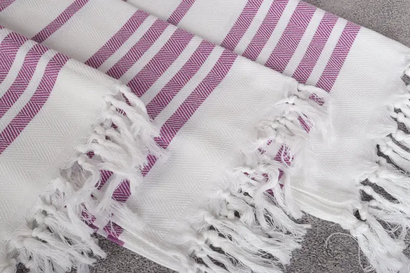 36x24 Cotton Herringbone Towel, Summer Gift, Monogram Towels, Wedding Gift, Personalized Kitchen Towel, Bathroom Hand Towel, Custom Hand Towel - 5