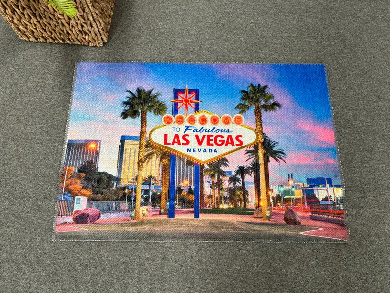 都市景観プリントラグ：ラスベガスビュー、ネバダアーバンデザイン