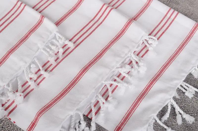 Organic Tea Towel, Best Friend Christmas Gift, 40x24 Cotton Striped Towel, Bridesmaid Towel, Bathroom Towels, Small Bath Towels, Custom Hand Towel - 10