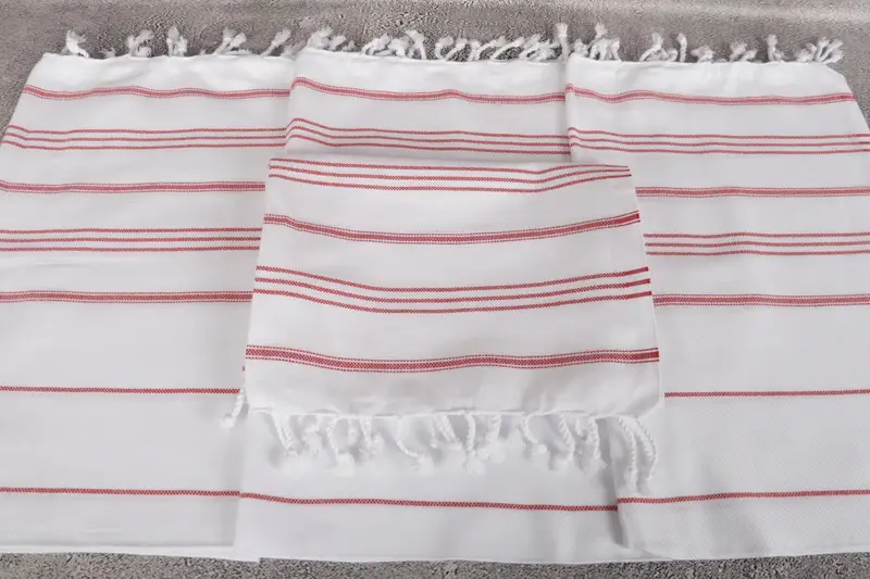 Organic Tea Towel, Best Friend Christmas Gift, 40x24 Cotton Striped Towel, Bridesmaid Towel, Bathroom Towels, Small Bath Towels, Custom Hand Towel - 7