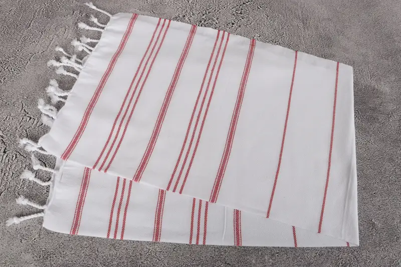 Organic Tea Towel, Best Friend Christmas Gift, 40x24 Cotton Striped Towel, Bridesmaid Towel, Bathroom Towels, Small Bath Towels, Custom Hand Towel - 12
