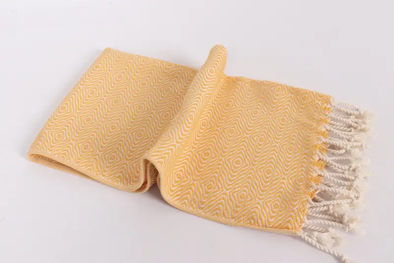 Personalized Gift, Personalized Kitchen Towel, Monogrammed Hand Towel, 36x18 Cotton Zigzag Diamond Towel, Summer Towel, Gift For Him, Gift For Bride - 6
