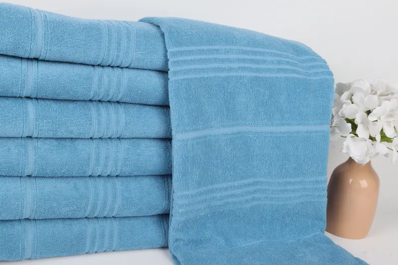 Wedding For Favor, Absorbent towel, Best Wedding Gift, Custom Gift, Eco-Friendly Turkish Towel, 70x36 Cotton Striped Terry Towel, Turkish towel - 2