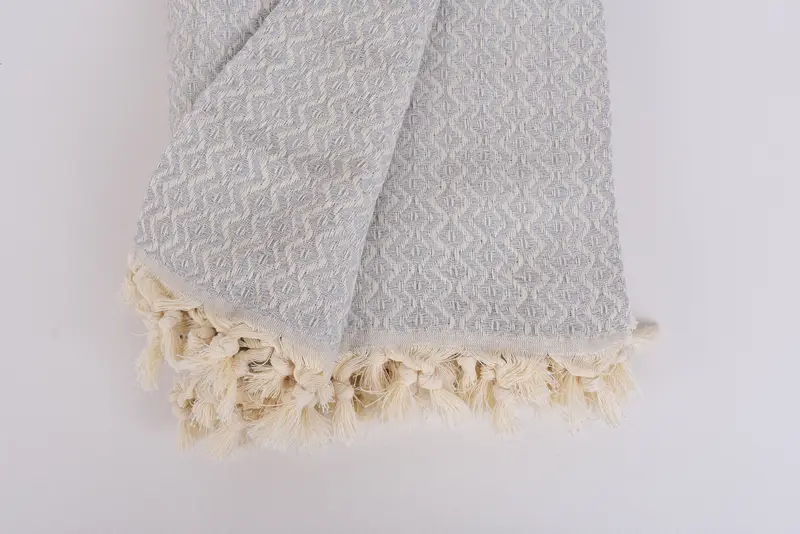 Best Wedding Gift, Decorative Blanket, Organic Throw, 96x80 Cotton Diamond Towel, Bachelorette Favor, Throw Blanket, Monogram Blanket - 8