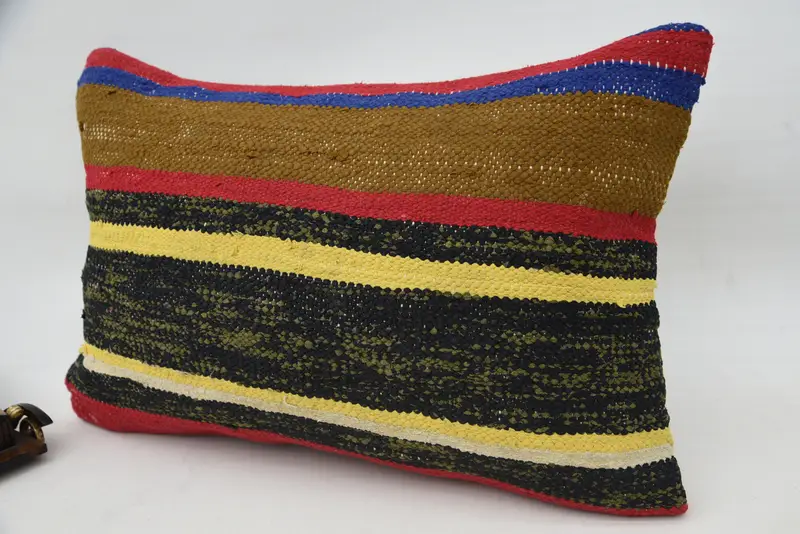 Colorful Pillow Cover, Vintage Pillow, Kilim Pillow, Boho Pillow, 16x24 Brown Cushion Case, Cushion, Wholesale Cushion Cover - 3