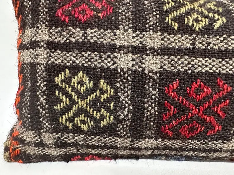 Cushion Case, 12x36 Brown Pillow Case, Ethnic Pillow Cover Cushion Cover, Kilim Pillow Cover, Interior Designer Pillow, Throw Kilim Pillow - 4