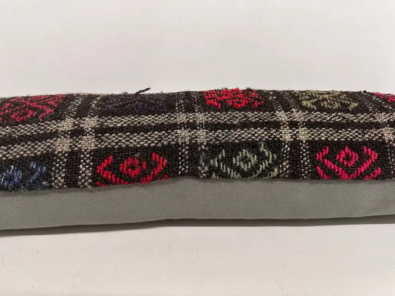 Cushion Case, 12x36 Brown Pillow Case, Ethnic Pillow Cover Cushion Cover, Kilim Pillow Cover, Interior Designer Pillow, Throw Kilim Pillow - 5