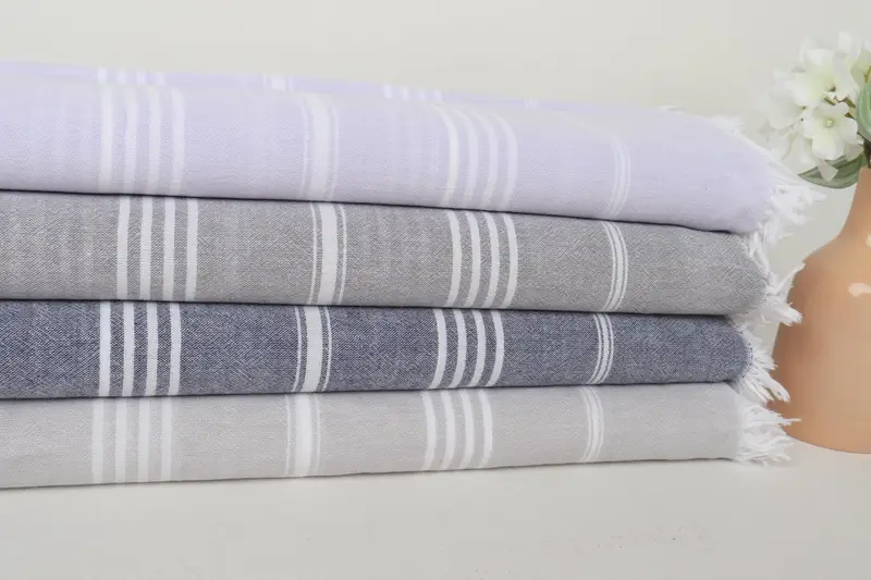 Gift For Wedding Day, Personalized Beach Towel, Bachelorette Party Decorations, Bridal Gifts, 68x36 Cotton Striped Towel, Absorbent Turkish towel - 2