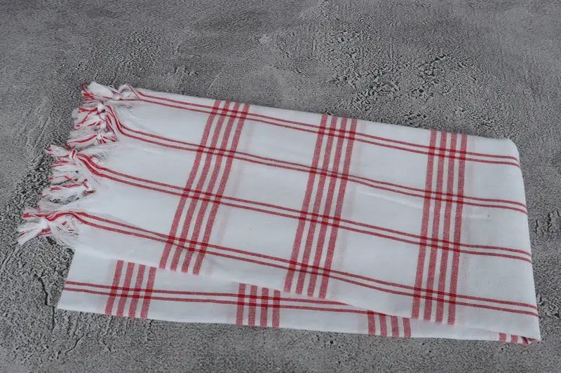 Turkish beach towel with fringe, Bachelorette Party Gifts, Organic Turkish towel, 68x32 Cotton Striped Towel, Beach towel, Gift For Coworker - 6
