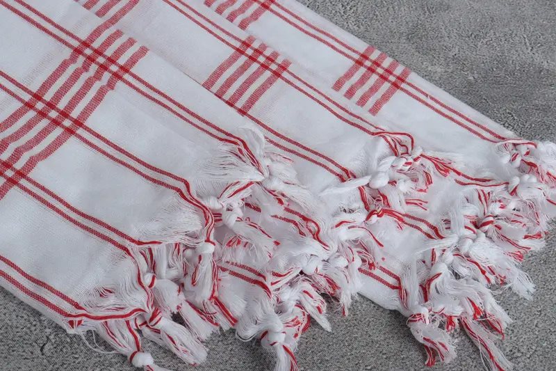 Turkish beach towel with fringe, Bachelorette Party Gifts, Organic Turkish towel, 68x32 Cotton Striped Towel, Beach towel, Gift For Coworker - 5