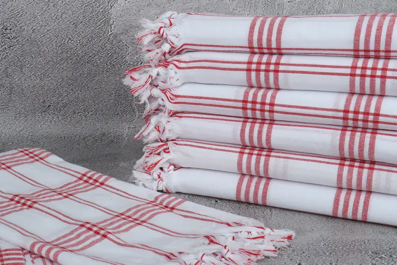 Turkish beach towel with fringe, Bachelorette Party Gifts, Organic Turkish towel, 68x32 Cotton Striped Towel, Beach towel, Gift For Coworker - 2