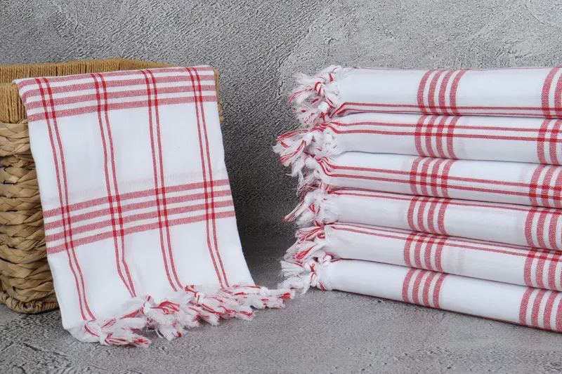 Turkish beach towel with fringe, Bachelorette Party Gifts, Organic Turkish towel, 68x32 Cotton Striped Towel, Beach towel, Gift For Coworker - 3