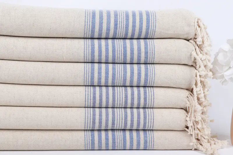 Turkish Beach Towel Bulk, Fouta towel, Hammam Towel USA, 68x40 Linen Striped Towel, Bridal Shower Favors, Bathroom Towel, Organic Turkish towel - 3