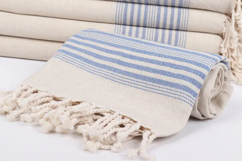Turkish Beach Towel Bulk, Fouta towel, Hammam Towel USA, 68x40 Linen Striped Towel, Bridal Shower Favors, Bathroom Towel, Organic Turkish towel - 4