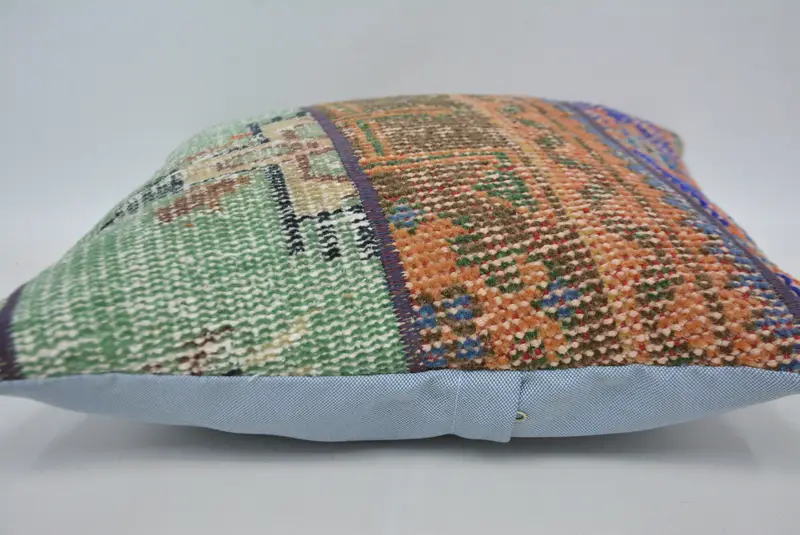 Pillow for Sofa, Decorative Throw Cushion, Designer Throw Cushion, 16x16 Orange Cushion, Pillow Sham, Antique Pillows, Interior Designer Pillow - 5