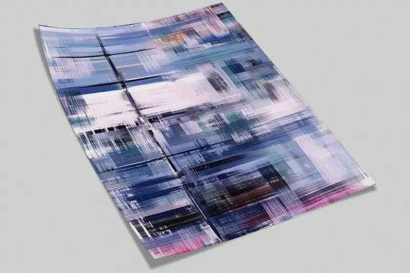 Contemporary Wall Art,Paper Wall Art ,Custom Wall Paper,Modern Wall Paper,Colorful Painting,Abstract Wall Mural,Purple Mural, - 4