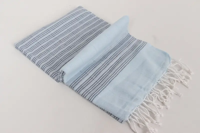 Personalized Bridesmaid Gift, Wedding Favors, Xmas Gifts, Organic Towel, 70x40 Cotton Striped Towel, Turkish hand towel, Girl Trip Party Favor - 6