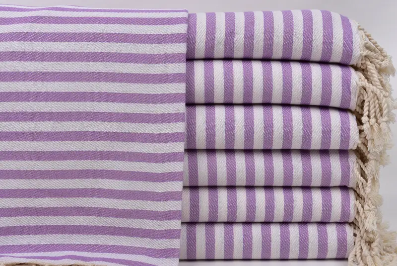 Fouta towel, Bachelorette Favor, Scarf Towel, Wedding Gifts Towel, Beach Size Towel, Travel Towel, Beach Towel Bulk, 70x40 Cotton Striped Towel - 1