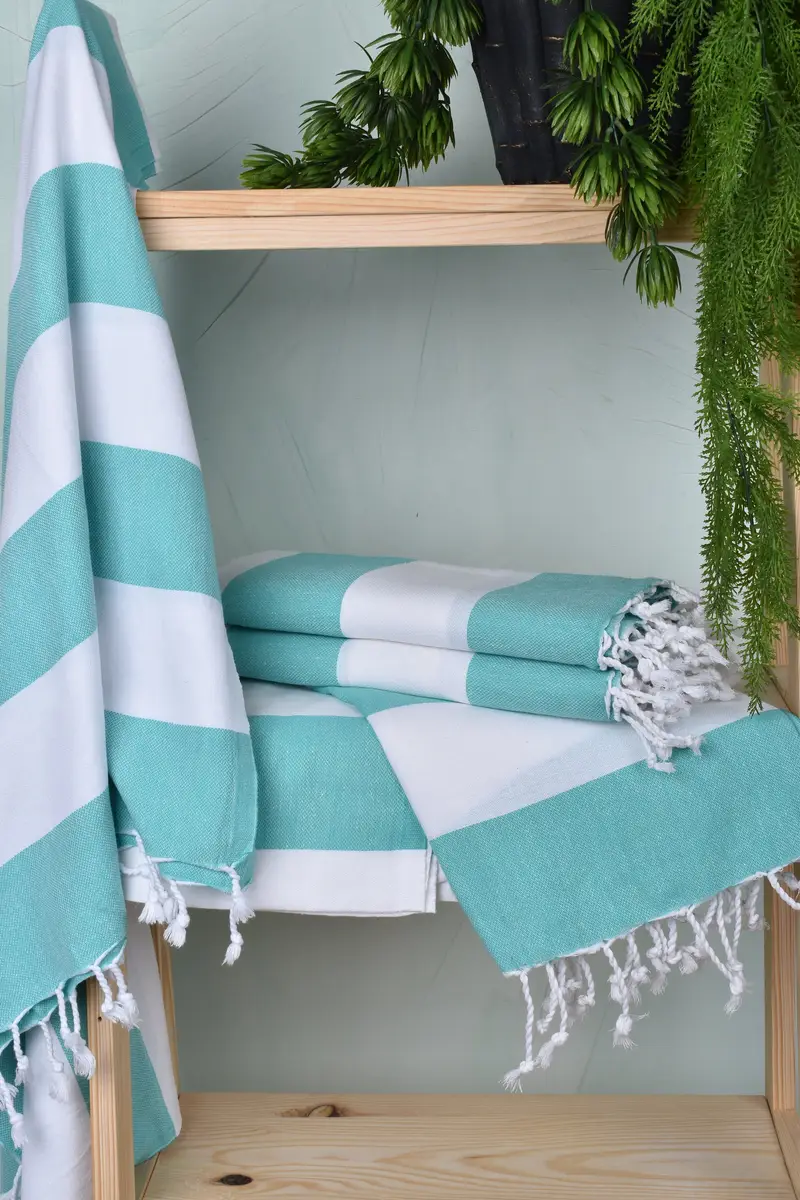 70x40 Cotton Striped Towel, Gym Towel, Soft towel, Beach Towel Personalized, Bachelor Towel, Bridesmaid Gifts Personalized, Thin towel, Hammam towel - 6