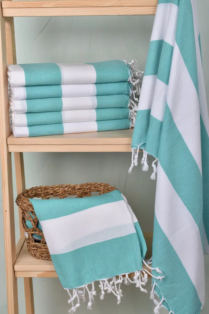 70x40 Cotton Striped Towel, Gym Towel, Soft towel, Beach Towel Personalized, Bachelor Towel, Bridesmaid Gifts Personalized, Thin towel, Hammam towel - 3