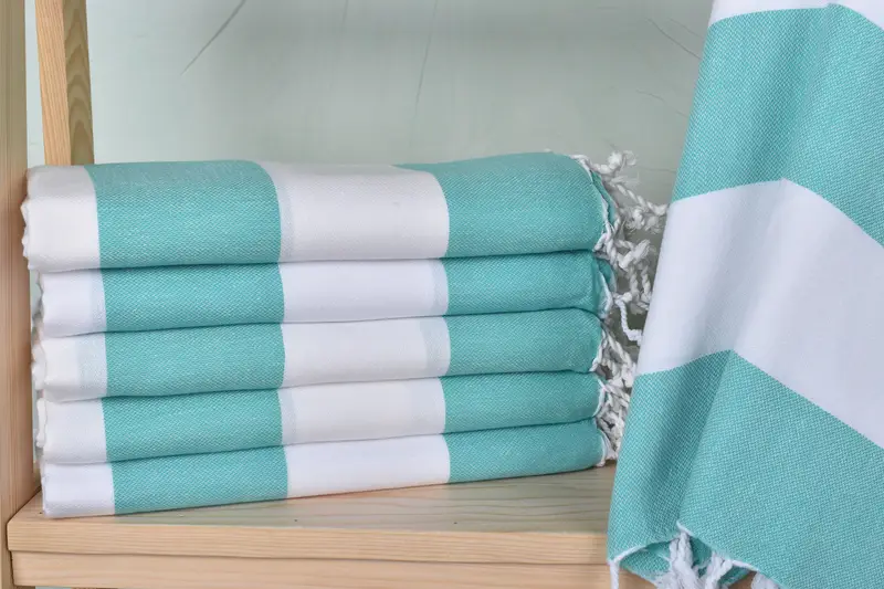 70x40 Cotton Striped Towel, Gym Towel, Soft towel, Beach Towel Personalized, Bachelor Towel, Bridesmaid Gifts Personalized, Thin towel, Hammam towel - 1