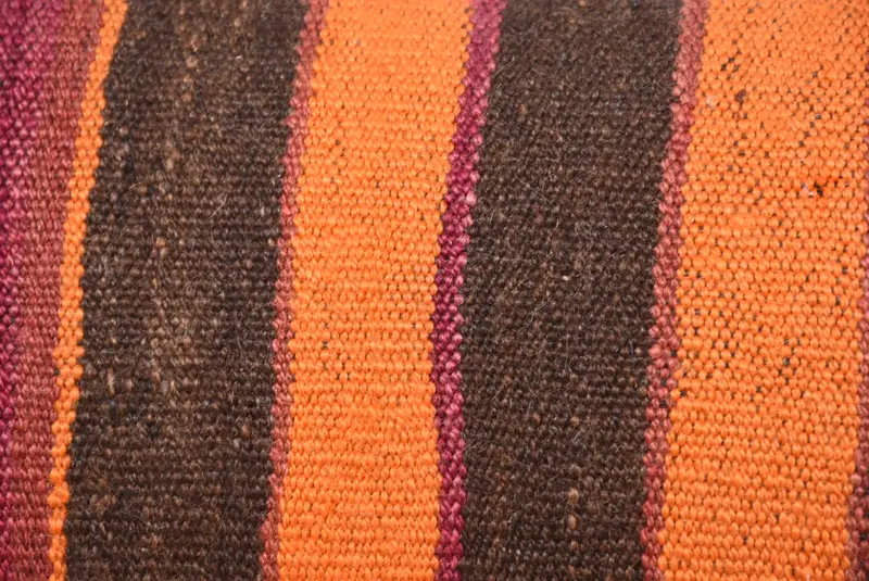 Meditation Cushion, 16x48 Brown Pillow Sham, Kilim Cushion Sham, Interior Designer Pillow, Pillow Case, Ethnical Kilim Rug Pillow - 3