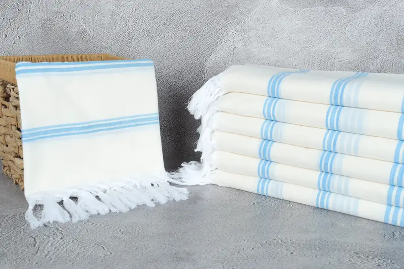 Girls Weekend Getaways Gifts, Custom Wedding Gift, Guest Towel, Home Decor Gifts, Quick-dry peshtemal, 70x40 Cotton Striped Towel, Birthday Gift - 3