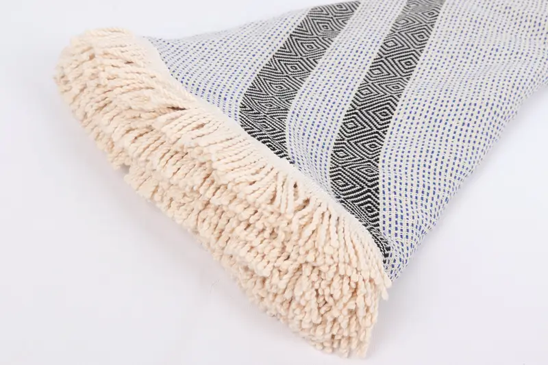 Turkish Towel Personalized, Turkish Towel Beach, Luxury towel, Travel towel, Family Gift, Gift For The Home Decor, 64x64 Cotton Round Diamond Towel - 5