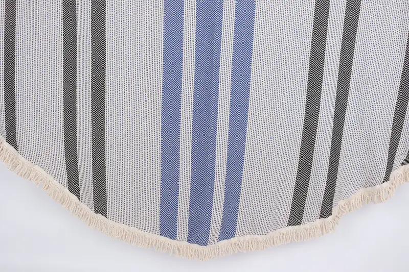 Turkish Towel Personalized, Turkish Towel Beach, Luxury towel, Travel towel, Family Gift, Gift For The Home Decor, 64x64 Cotton Round Diamond Towel - 1