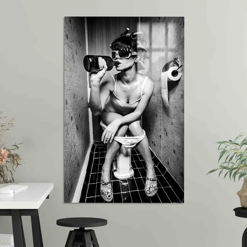 Chic Vogue Canvas: エレガントな空間のためのファッション ガール アート